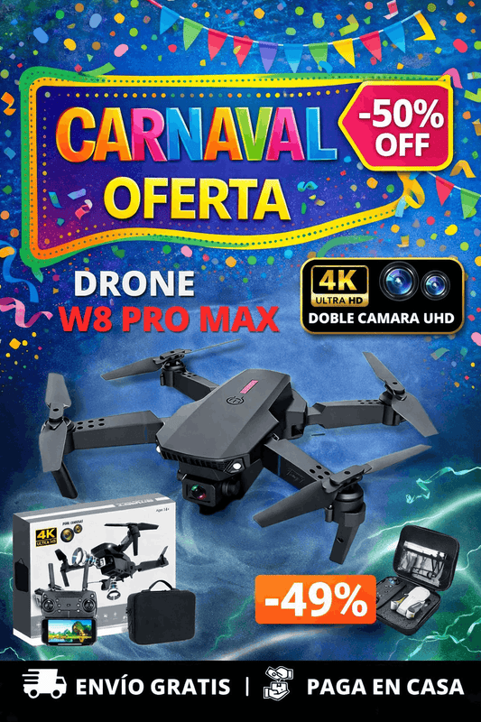 NUEVO DRONE E88 PRO 4K - CON INTELIGENCIA ARTIFICIAL + Envío Grátis