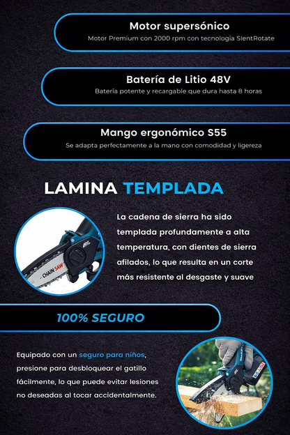 Mini Motosierra De Mano Portatil Recarga Original + Envío Grátis + Regalos