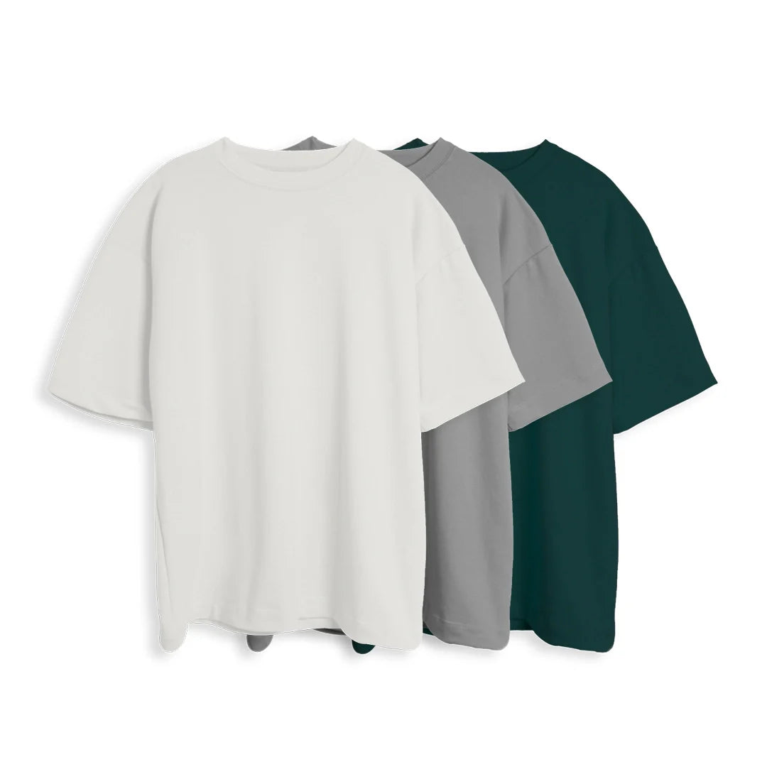 PACK x3 CAMISETAS OVERSIZE + ENVIO GRATIS
