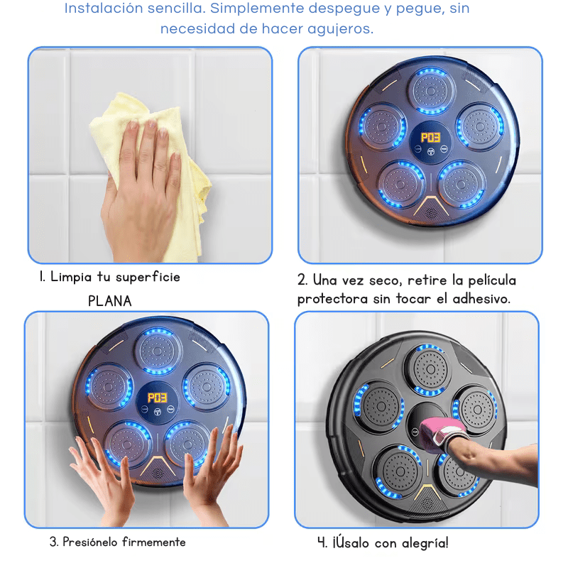 Máquina de boxeo 5 golpes musical con guantes de boxeo - ProBox® 3.0