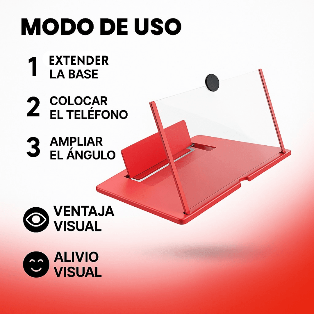 AMPLIFICADOR DE PANTALLA ZOOMPRO PROMOCIÓN SÓLO HOY COMPRE 1 Y LLÉVESE 1 GRATIS