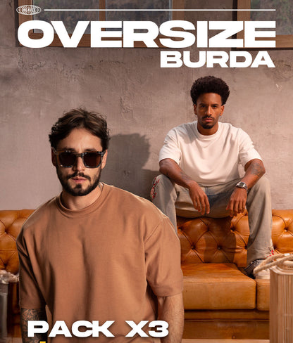 PACK x3 CAMISETAS OVERSIZE + ENVIO GRATIS